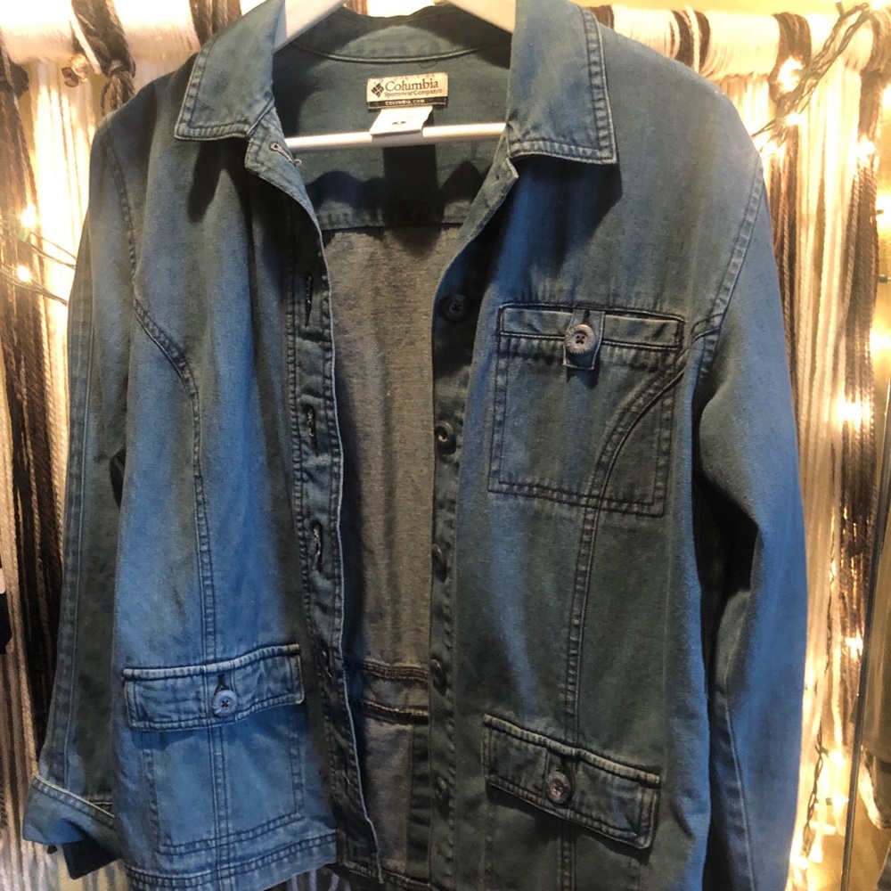 Columbia denim utility jacket